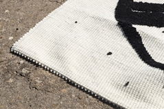 Sartapp Tappeto Black Mary - Bianco e nero (185 x 215 cm )