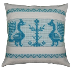 Cuscino Pavoncelle - turchese (45 X 45 cm)