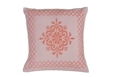 Cuscino Pistoccu con cornice - Salmone (45 X 45 cm)