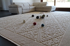 Sartapp Tappeto pistoccu - bianco (200 x 260 cm )