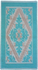 Scendiletto pistoccu - turchese (60 x 120 cm)