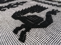 Flore Marcella Artigianato Sardo Arazzo Pavoncelle (160 x 50 cm)