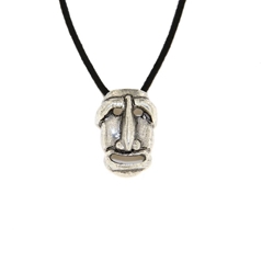 Ciondolo ´Mamuthones´ in argento 12x16,5 mm.