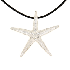 Ciondolo stella marina in argento