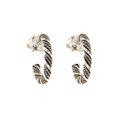 Orecchini in filigrana intrecciata d´argento