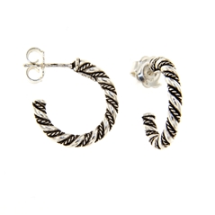 RR Orafi in Sassari Orecchini in filigrana intrecciata d´argento