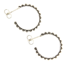 RR Orafi in Sassari Orecchini a cerchio in filigrana sarda 18 mm