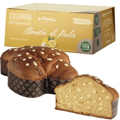 Colomba  Artigianale con Gocce di Cioccolato Bianco - Bontà di Pula