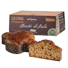 La Forneria di Pula Colomba Artigianale con Gocce di Cioccolato Fondente - Bontà di Pula Scatola 750...