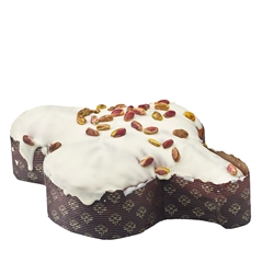 La Forneria di Pula Colomba di pasticceria ricoperta di cioccolato bianco e pistacchi con vasetto di...