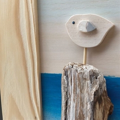 Wood Cun Sa Linna Gabbiani (dim: 39 x 30 x 5 cm)