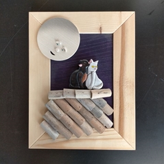 Wood Cun Sa Linna Gatti in amore Scatola 1 Kg