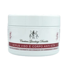 Scrub Viso e Corpo Anti-Età con polifenoli estratti da Vinacce di Cannonau e Bovale