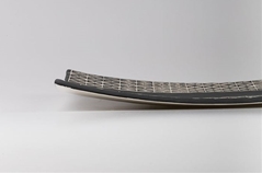 Memaceramicart Centrotavola rettangolare in ceramica linea geometrie (23X38 cm) Sacchetto