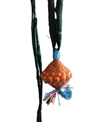 Collana Butone Piccolo ARANCIO - cm 3