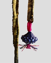 Collana Butone Piccolo BLU - cm 3