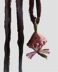 Collana Butone Piccolo BORDEAUX - cm 3