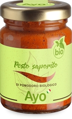 Pesto saporito di pomodoro biologico