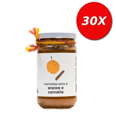 30 VASETTI di Marmellata extra di Arance e Cannella