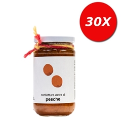 30 VASETTI di Confettura extra di Pesche