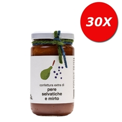 30 VASETTI di Confettura extra pere e mirto
