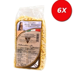 6 CONFEZIONI di Malloreddus allo zafferano - Pasta di semola di grano duro