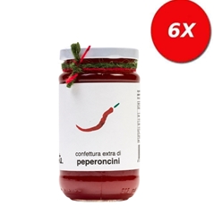 6 VASETTI di Confettura extra di PEPERONCINO