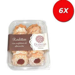 6 CONFEZIONI di Rodittas con confettura di albicocche