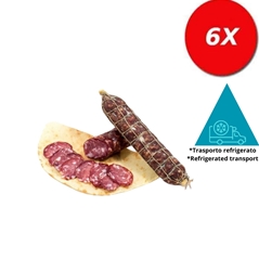 6 PEZZI  di SALAME SARDO FETTAGUSTOSA