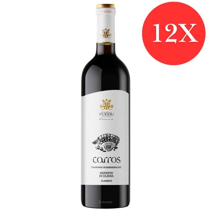 12 BOTTIGLIE di CARROS - Cannonau di Sardegna DOC Nepente di Oliena classic
