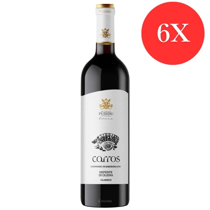 6 BOTTIGLIE di CARROS - Cannonau di Sardegna DOC Nepente di Oliena classic