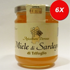 6 VASETTI di Miele di Sardegna di Trifoglio