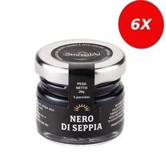 6 VASETTI di Nero di seppia sterilizzato