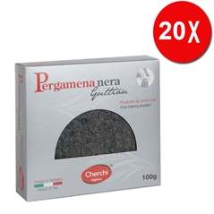 20 CONFEZIONI di Pane Pergamena NERA